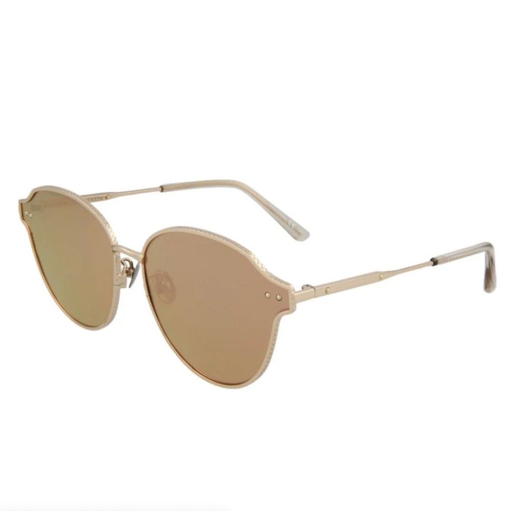 Bottega Veneta Women's Rose Gold Metal Sunglasses!